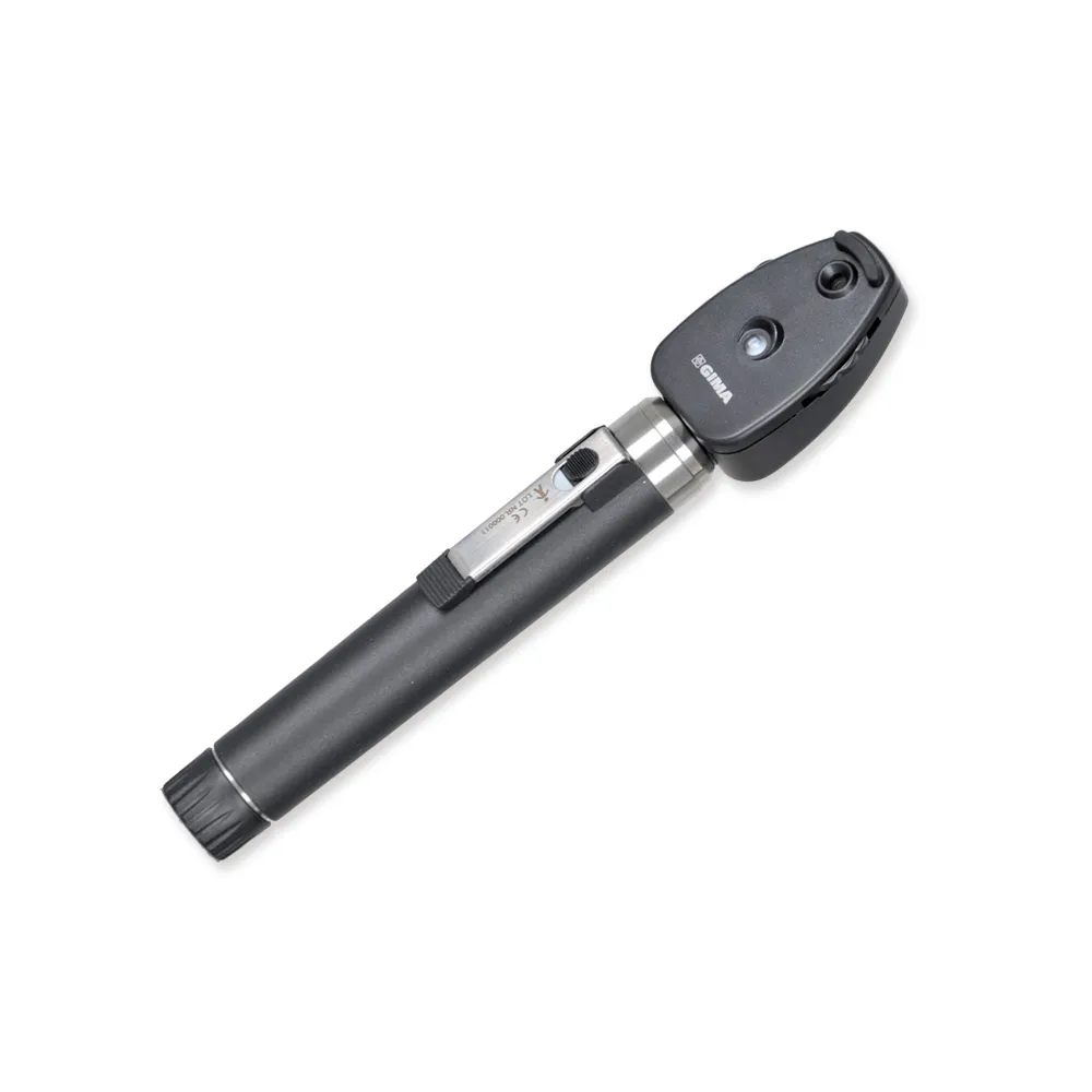 Oftalmoscop SIGMA F.O. LED 2,5V cu mâner reîncărcabil, husă – GIMA 31582, negru