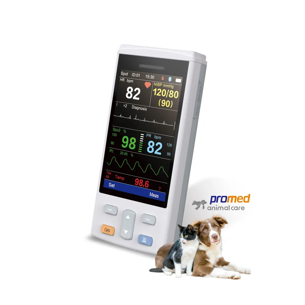 Monitor veterinar portabil PROMED PM-4 PLUS VET pentru semne vitale