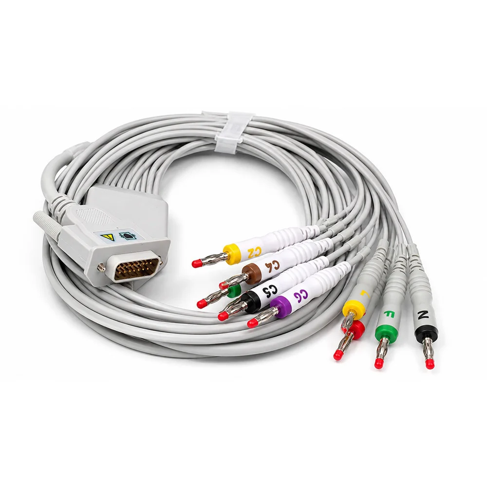 Cablu EKG 10 derivații compatibil monitoare și electrocardiografe