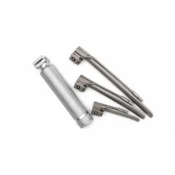 Set laringoscop GIMA cu 3 lame Miller 1 2 3 pentru intubație