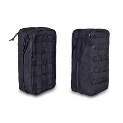POCKET'S BLACK Elite Bags | Set Buzunare Laterale MOLLE Extensibile pentru Rucsac Medical