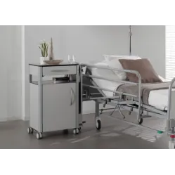 Noptiera cu deschidere dubla pentru pat de spital ILANA