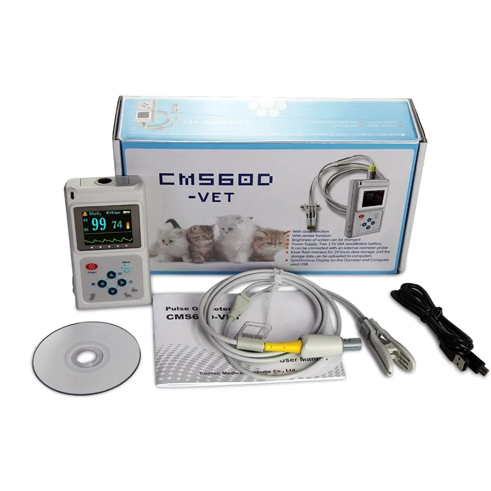 Pulsoximetru veterinar Contec CMS60D-VET Pulsoximetru veterinar Contec CMS60D-VET