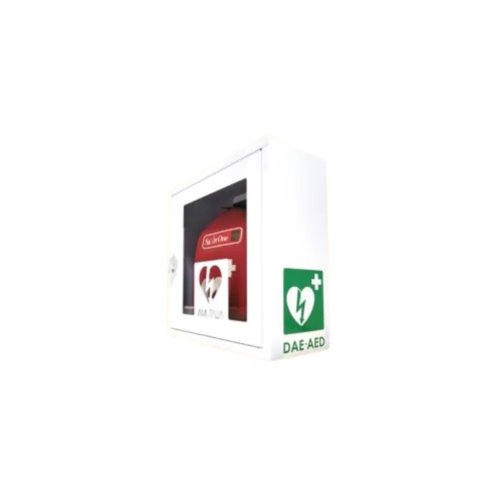 Cutie metalica pentru defibrilator cu montare pe perete Cutie metalica pentru defibrilator cu montare pe perete