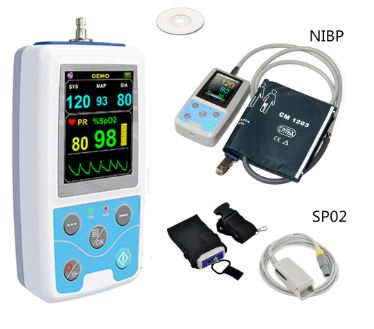 Holter tensiune Contec PM50 cu inregistrare 24 de ore si Sp02