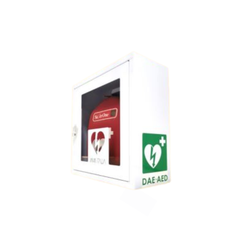 Cutie metalica pentru defibrilator cu montare pe perete (cu alarma)